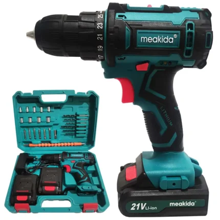 Visseuse meakida double batterie 21v